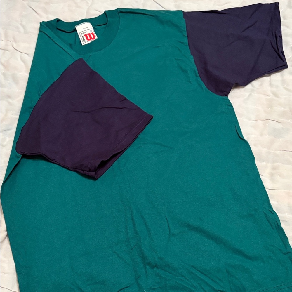 Vintage Wilson never worn color block Cotton short sleeve baseball Tee